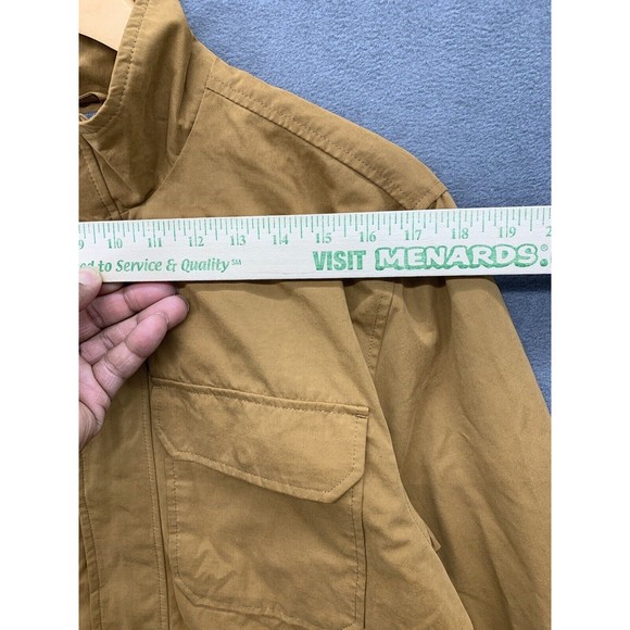 George Men's Twill Jacket Small Workwear Dark Camel Tractor Chore Farm Factory - Picture 3 of 16